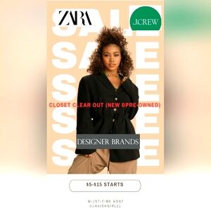 Pop-Up Closet Clear Out All- All Sales Are Final